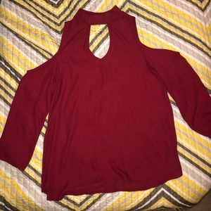 Red Wine Key Hole Top NWOT